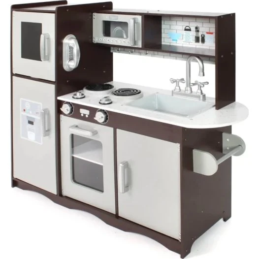 Bayer Chic 2000 Spielküche Braun-Silber 91 x 30 x 82,5 cm