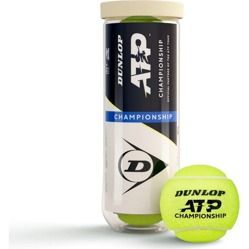 Dunlop ATP Championship Tennisbälle (4er-Pack, gelb)