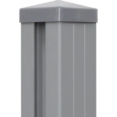 Alu-Steckzaun-Pfosten 9x9 cm anthrazit DB 703 Typ-A/B
