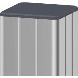 Outgarden ALU-Tor-Pfosten 7x7x190 cm silber 2er-Set