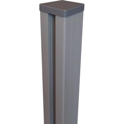 GroJa Alu-Steckzaunpfosten 9x9 cm anthrazit