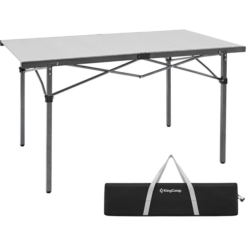 KINGCAMP Rolltisch Granite 136x70cm Alu