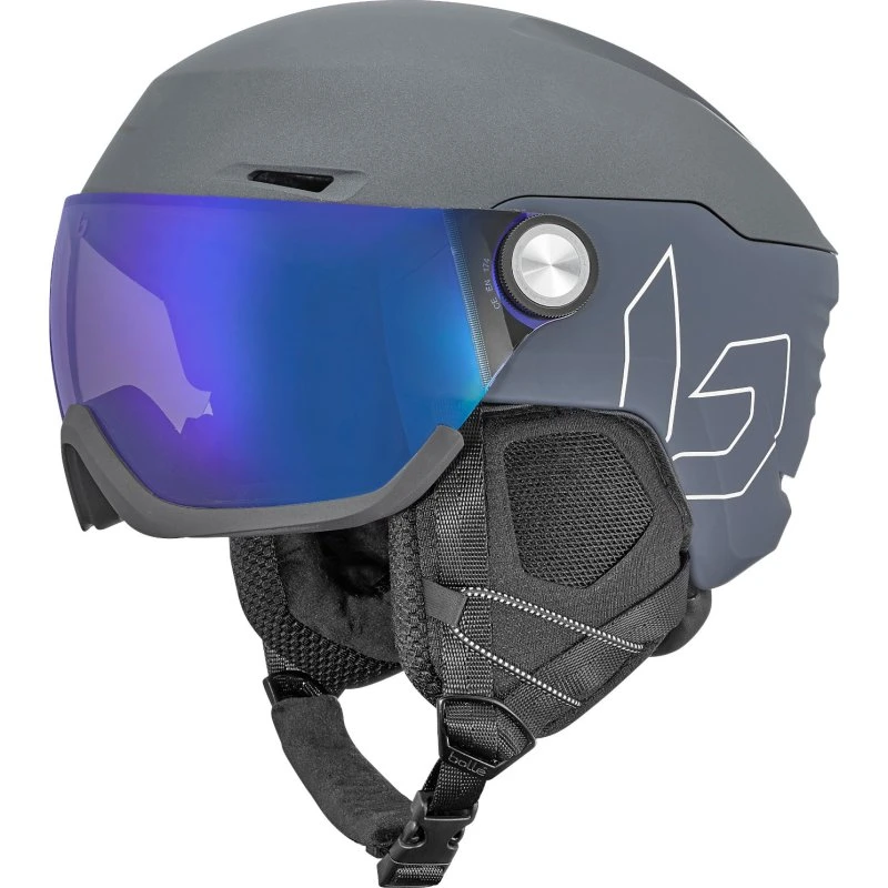 Bollé V-ryft Pure Skihelm (Grau-Matt, S)