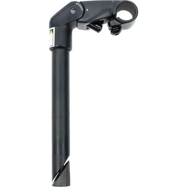 SCHMIDT 1 Zoll Winkelverstellbarer Vorbau 25,4 mm, 180 mm Schaft, Schwarz matt