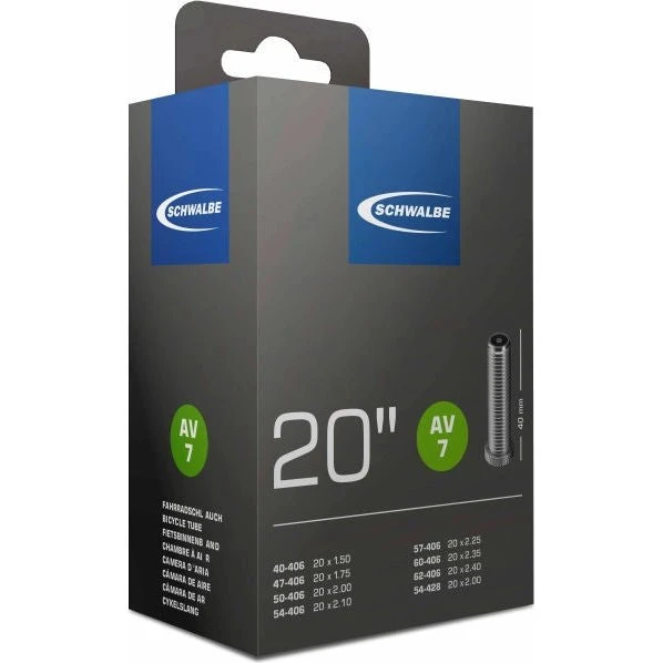 Schwalbe 20 DV 7 Fahrradschlauch 40-62/406