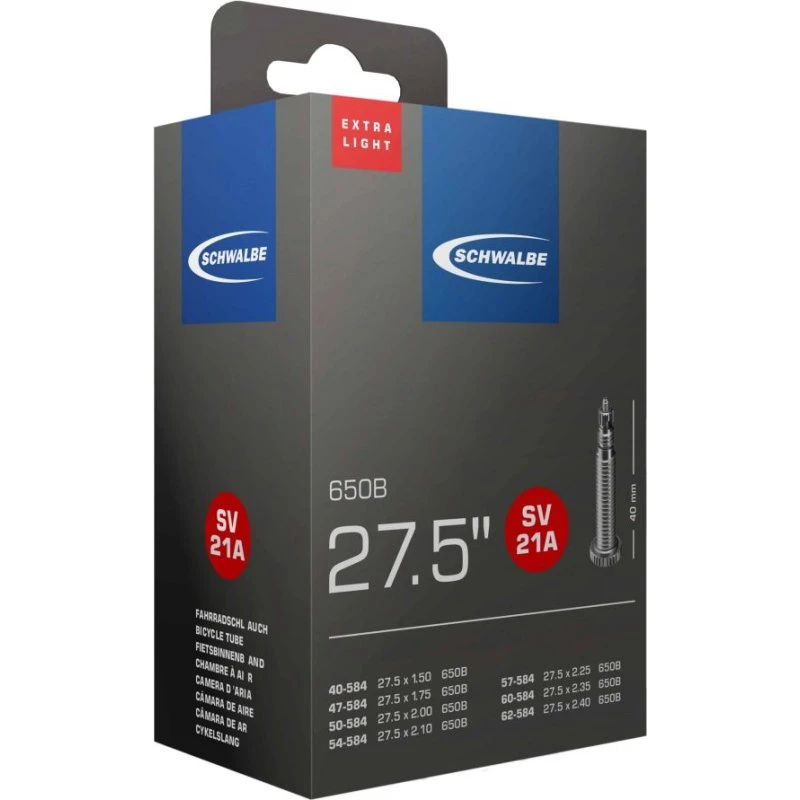 Schwalbe EXTRA LIGHT SV21A Schlauch 27.5" 40mm