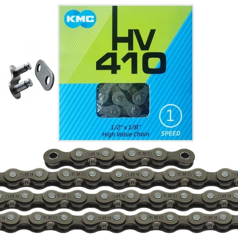 KMC HV-410 Fahrradkette 1/2" x 1/8", 112 Glieder, braungrau