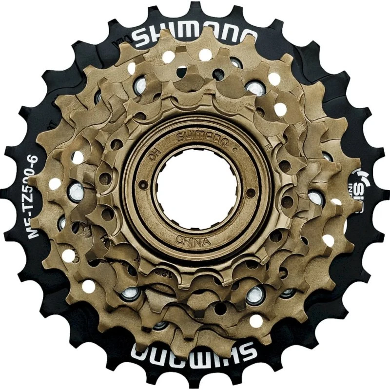 Shimano Tourney TZ500 7-fach Schraubkranz 14-34 Zähne schwarz/gold