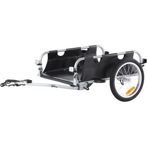 VEVOR Fahrradanhänger 45 kg, faltbar, 41 cm Räder, Schnellverschluss