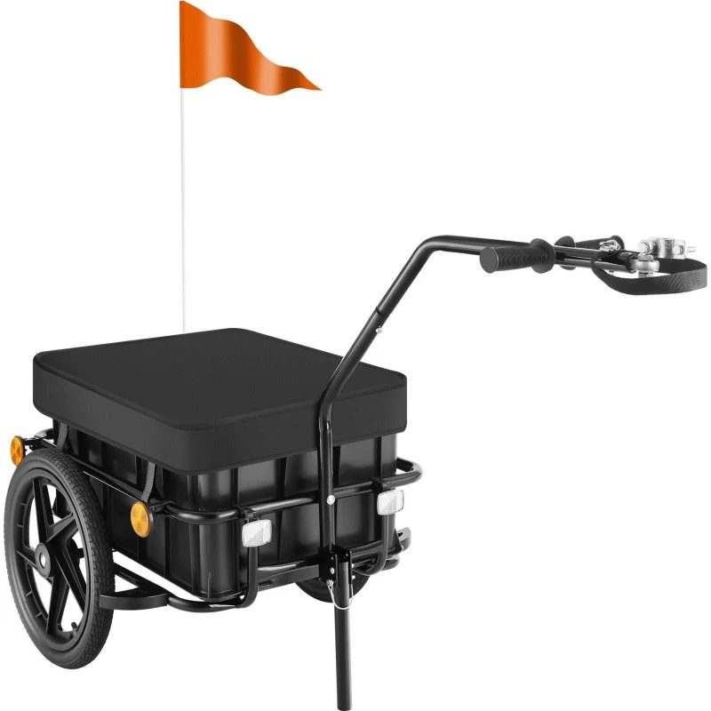 tectake CargoXpress Fahrradanhänger, 50 kg, multifunktional