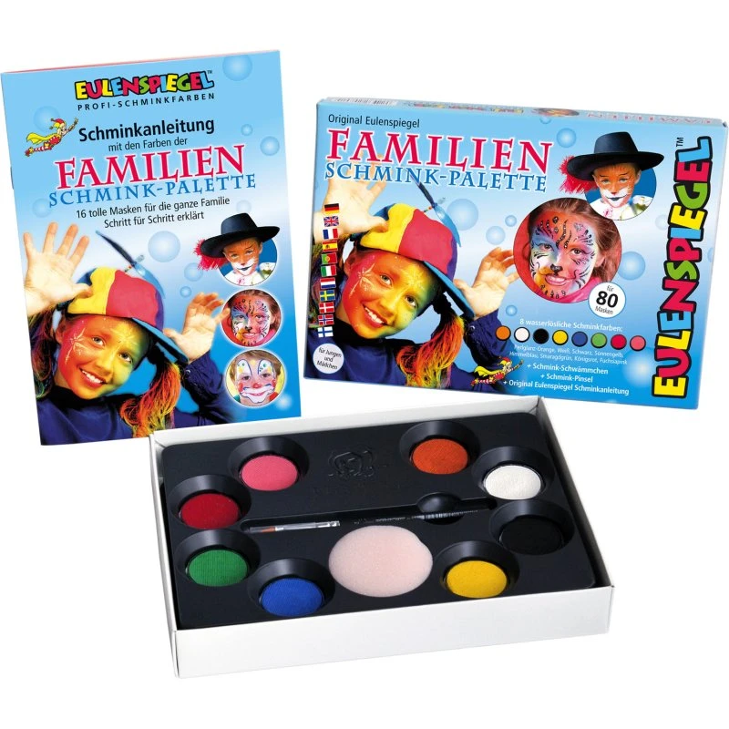 Eulenspiegel Aqua Schminkpalette Familie
