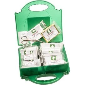 Portwest FA10 Erste Hilfe Set 25 - Grün mit Wandhalterung