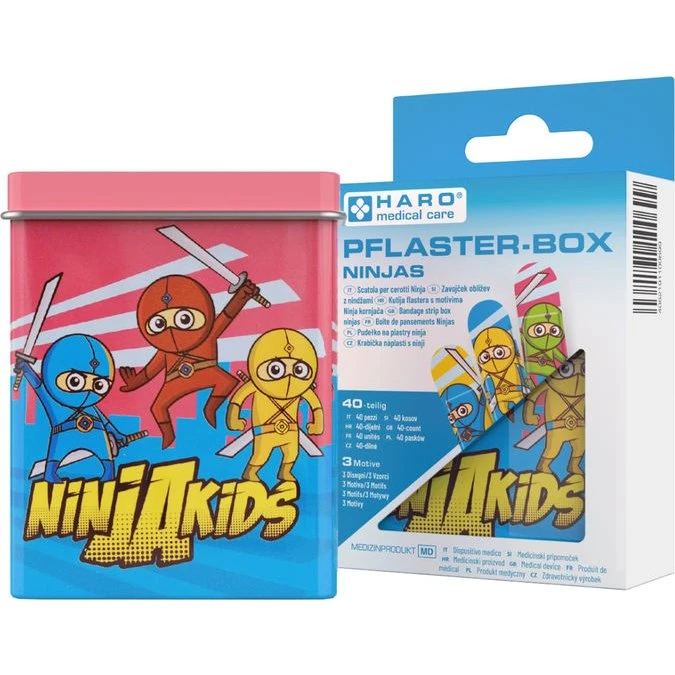 Haro Kinderpflasterbox Ninjas 40 St