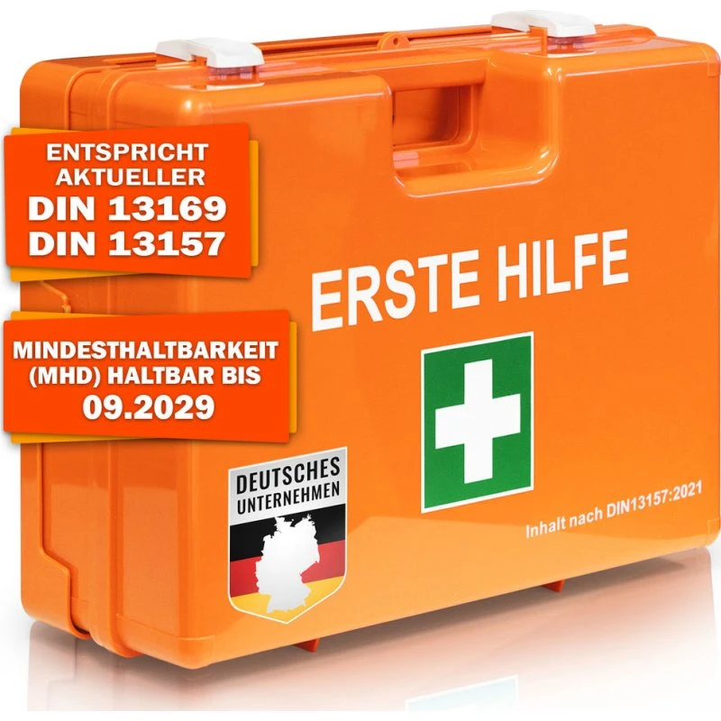 Quick Erste-Hilfe-Koffer DIN 13157, orange, 260x170x110 mm