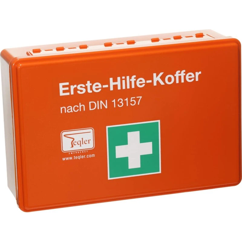 Teqler Erste-Hilfe-Kasten Orange DIN 13157