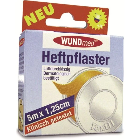 WUNDMED Heftpflaster Textil 1,25 cm x 5 m