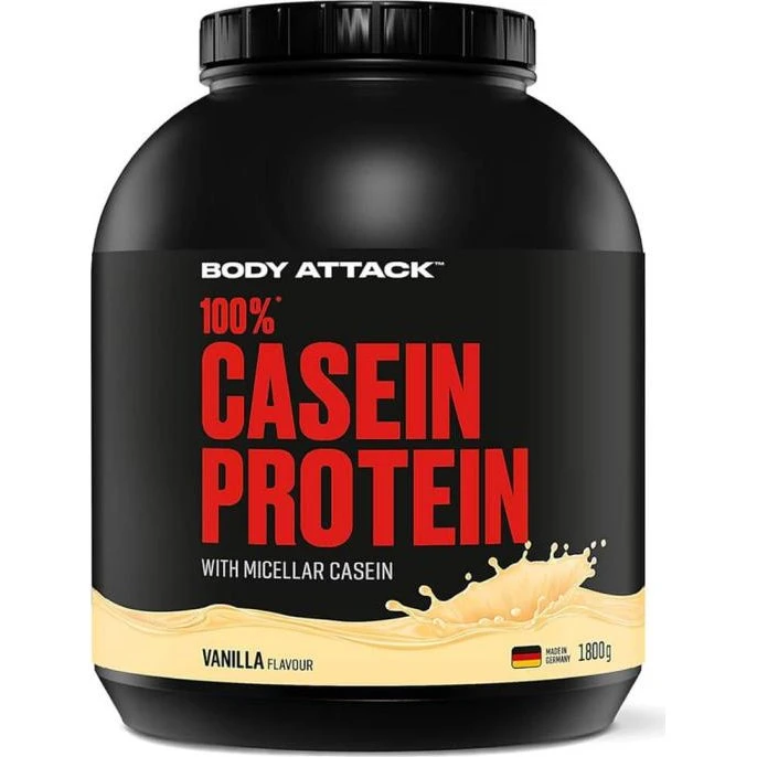 Body Attack 100% Casein Protein 1800g Vanille-Creme