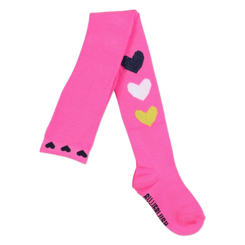 Billieblush gemusterte Strumpfhose mit Metallic-Herzen