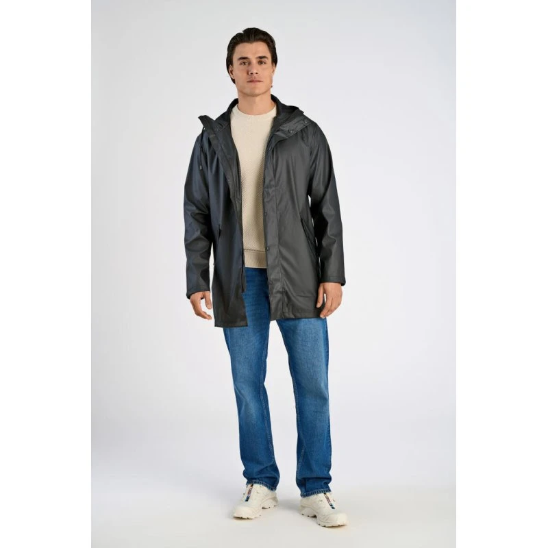 LINDBERGH Regenmantel schwarz mit Kapuze