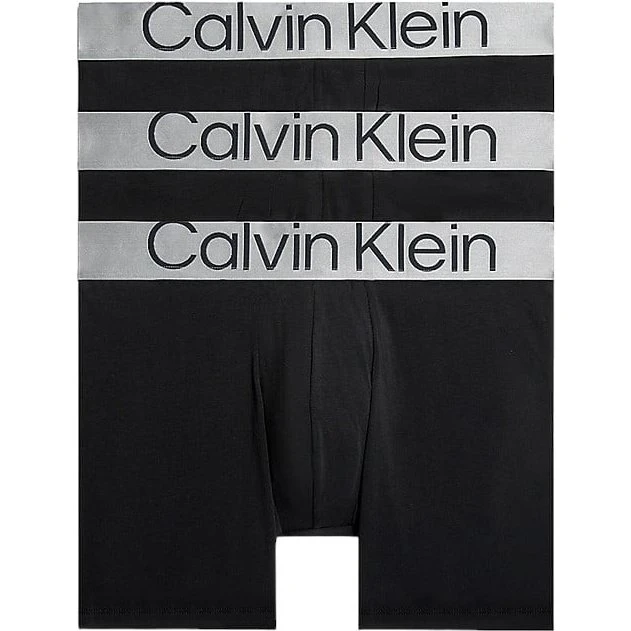 Calvin Klein Steel Cotton Boxer Briefs 3er Pack Schwarz