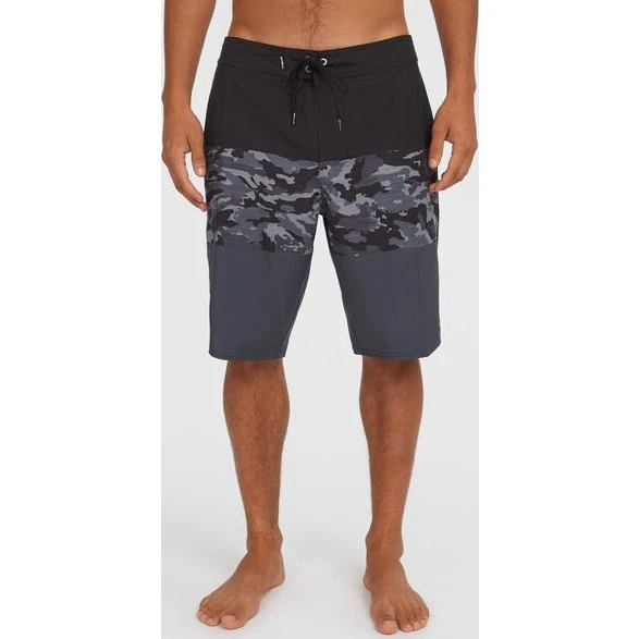 O'Neill Hyperfreak Heat Block 21" Boardshorts Black Camo