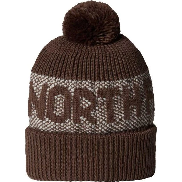 The North Face Retro Cabin Beanie Smokey Brown/White Dune