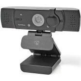 Nedis WCAM120BK Webcam mit Autofokus, 120° Weitwinkel