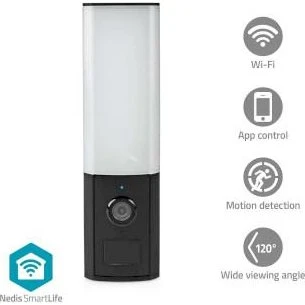 Nedis SMARTLIFE WLAN-Wandleuchte mit Full HD-Kamera, IP65, 1000 Lumen