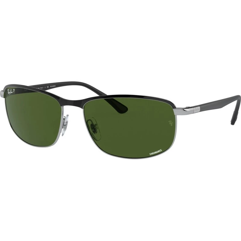 Ray-Ban RB3671CH Matte Black Chromance Polar 60