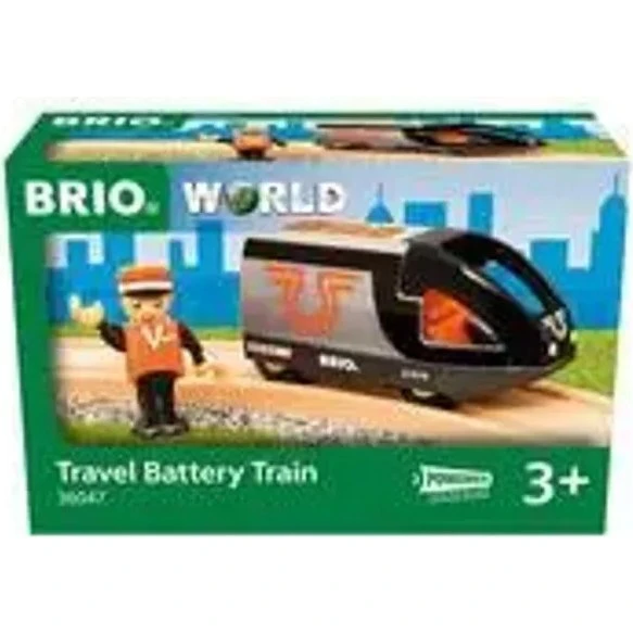BRIO World 36047 Orange-schwarzer batteriebetriebener Reisezug