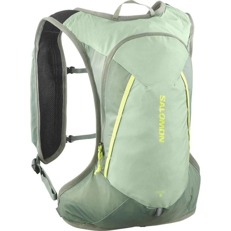 Salomon Cross 8 Trailrunning-Rucksack Grün Milieu/Agave/Sharp, 8 L