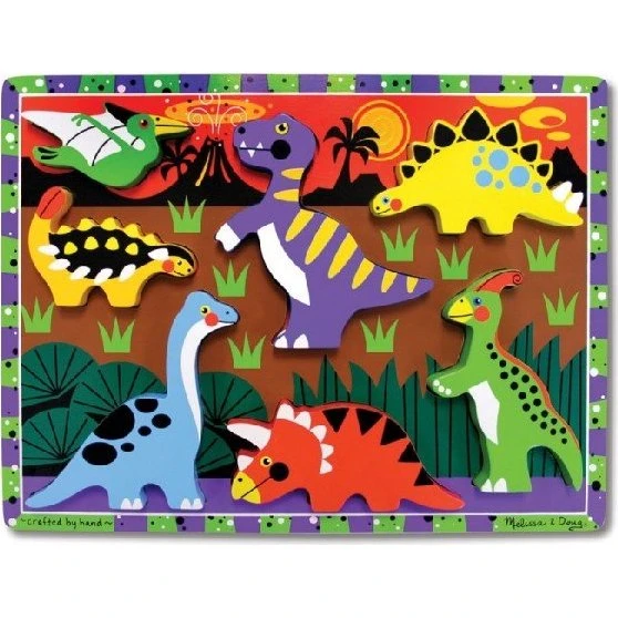 Melissa & Doug Dinosaurier-Chunky-Puzzle