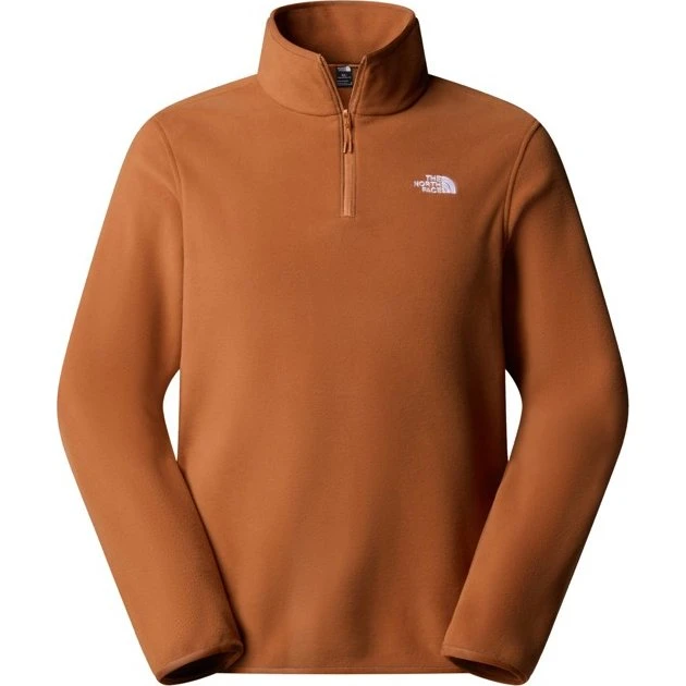 The North Face Glacier Fleece 1/4 Zip Herren - Burnt Umber