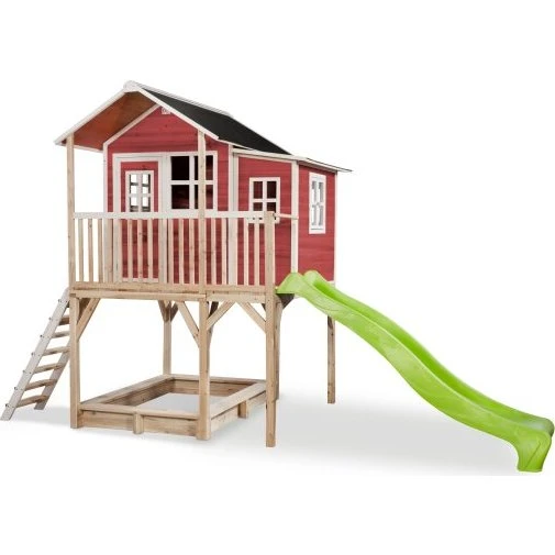 EXIT Loft 750 Holzspielhaus Braun 190x269 cm