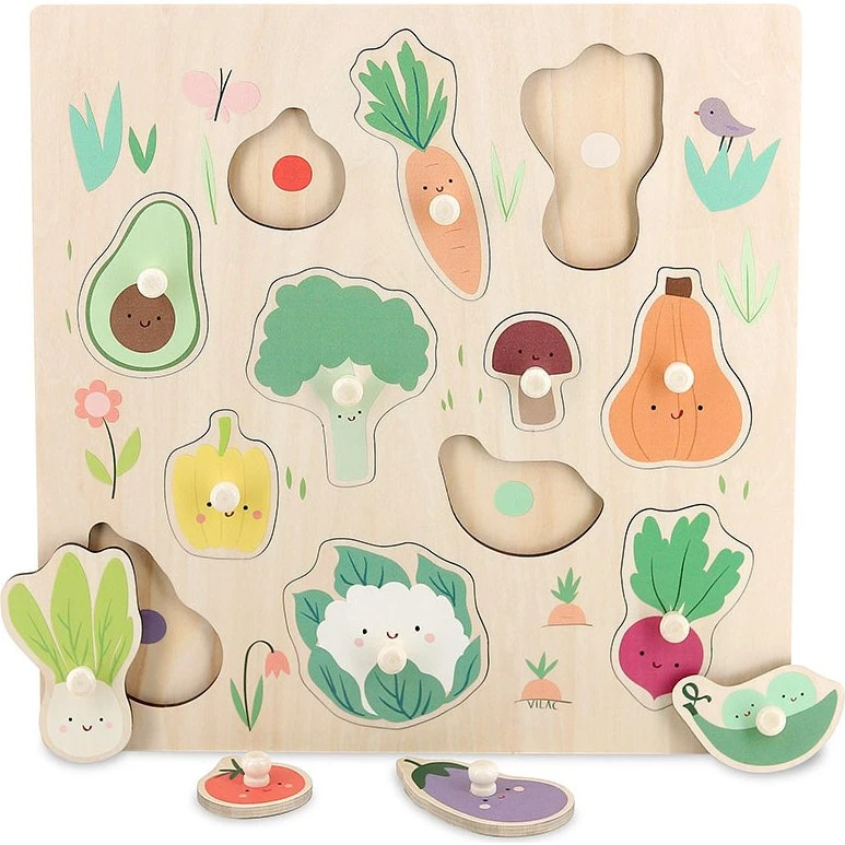 Vilac Holzpuzzle Gemüse aus dem Garten