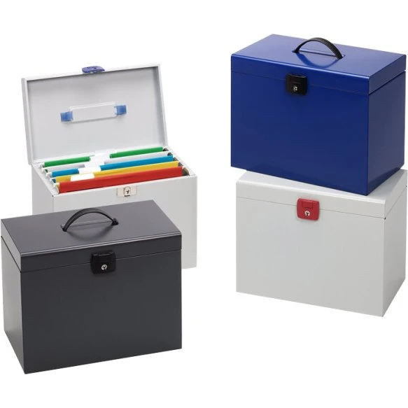 Esselte Hängemappenbox Metal, 5 Fächer, farbig sortiert