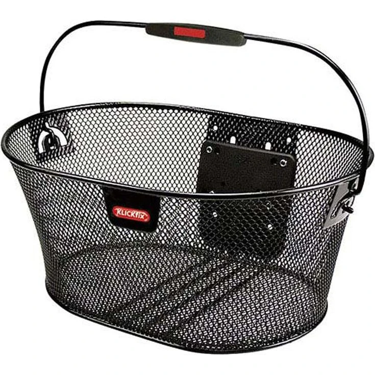 Rixen & Kaul Oval Klickfix Korb schwarz