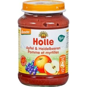 Holle Bio Apfel mit Heidelbeere 190 g