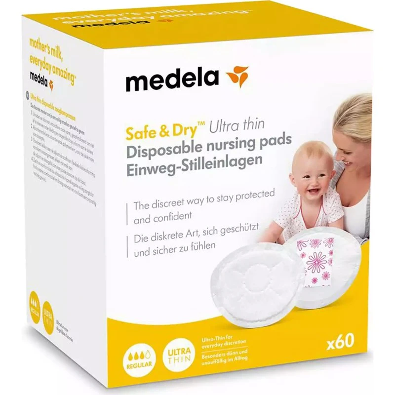 Medela Safe & Dry Einweg-Stilleinlagen, ultradünn, 30 Stück