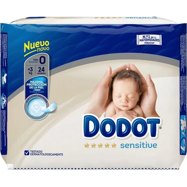 Dodot Sensitive Babywindeln Größe 2 (4–8 kg), 396 Stück