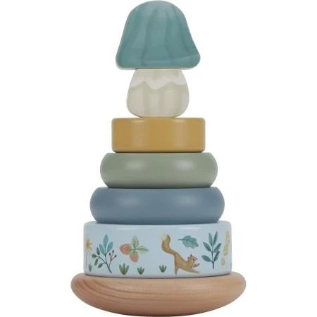Little Dutch Holz-Stapelturm Forest Friends blau (FSC)
