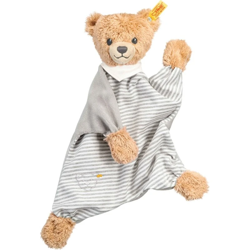 Steiff Schlaf-gut-Bär Schmusetuch grau 30 cm