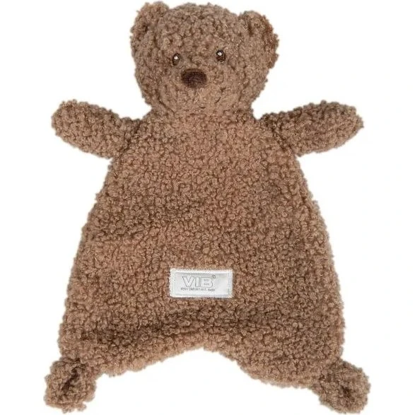 Bär Baby-Schnuffeltuch aus weichem Teddy-Stoff