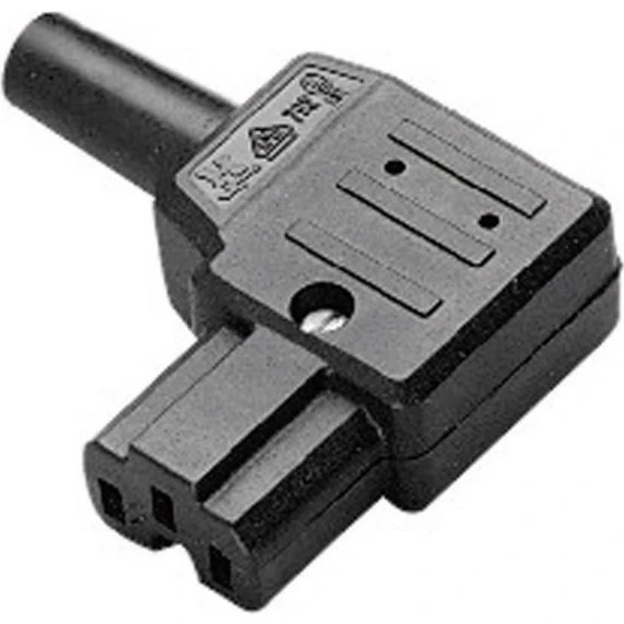 Kaiser 792/SW Winkelstecker 230V/10A schwarz