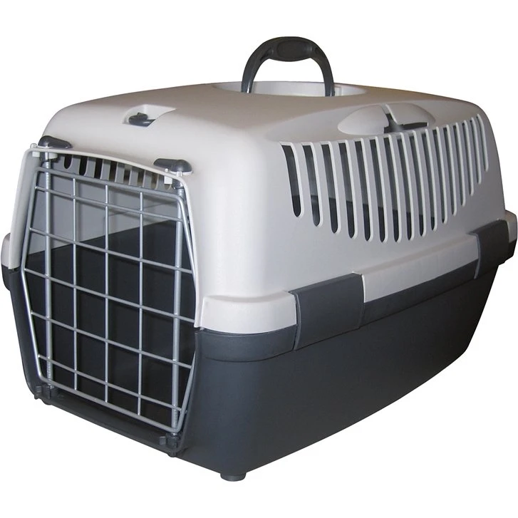 KERBL Transportbox Gulliver 61 x 40 x 35 cm hellgrau/dunkelgrau