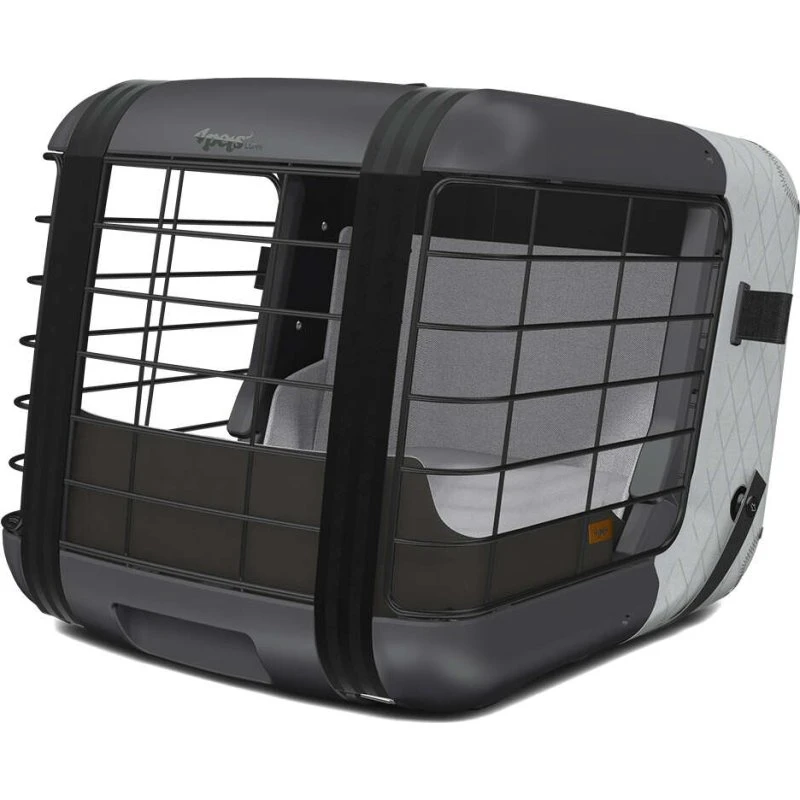 4pets Caree Transportbox anthrazit/grau bis 15 kg