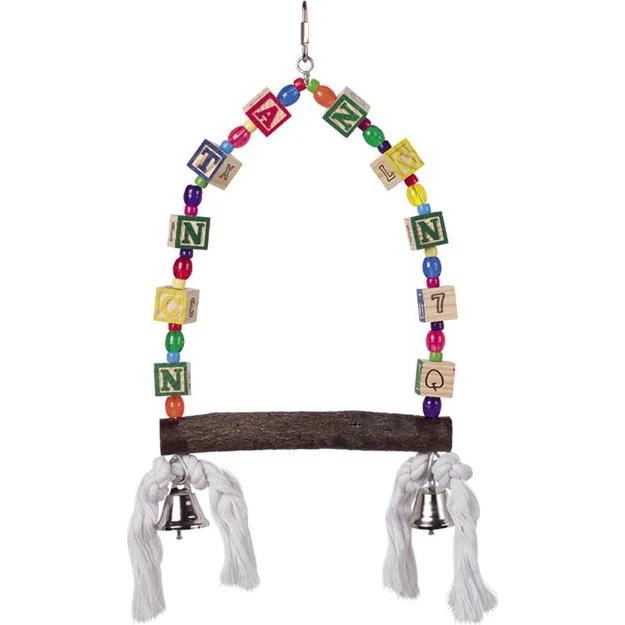 Nobby Pet Schaukel mit bunten Würfeln 35 x 18 cm