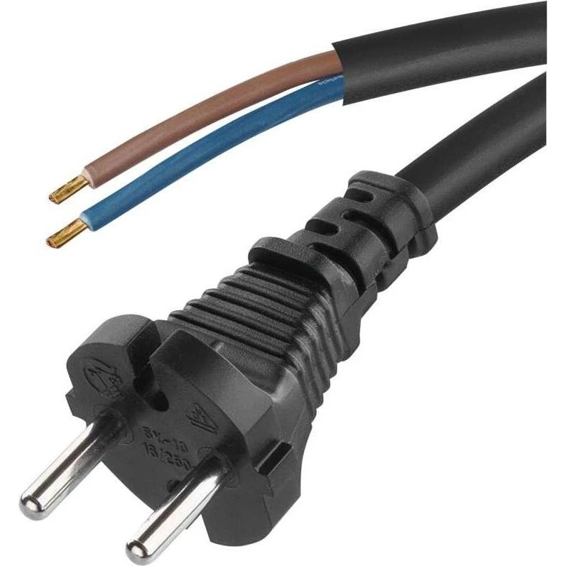 Emos H05RR-F Netzkabel 2x1mm² 5m schwarz