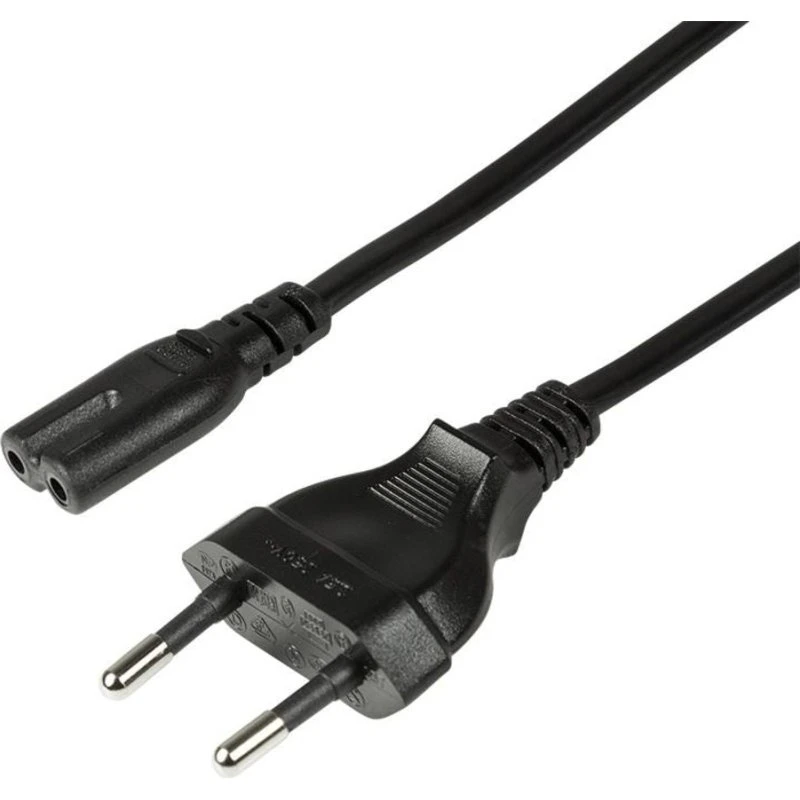 LogiLink Netzkabel 3m CEE7/16 auf C7 schwarz