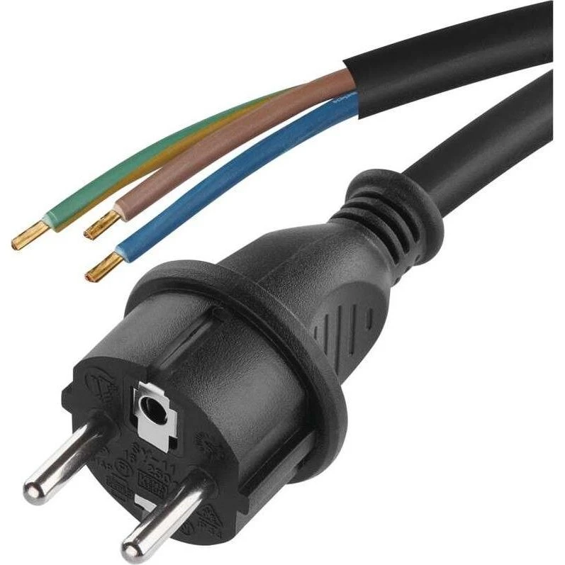 Emos Power Cord Rubber 3x2,5mm², 3m, schwarz